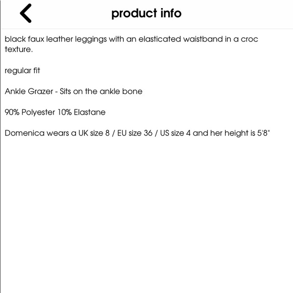 NWT Missguided Faux Croc Leggings - Picture 6 of 6